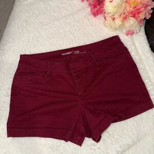 3 x 20$ Old Navy Women's High Waist Maroon Shorts Size 4